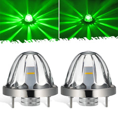 Partsam front view clear glass watermelon light showing bright visibility