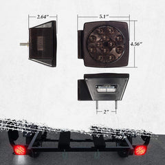 Partsam mounted on boat trailer at ramp showing marine-ready protection