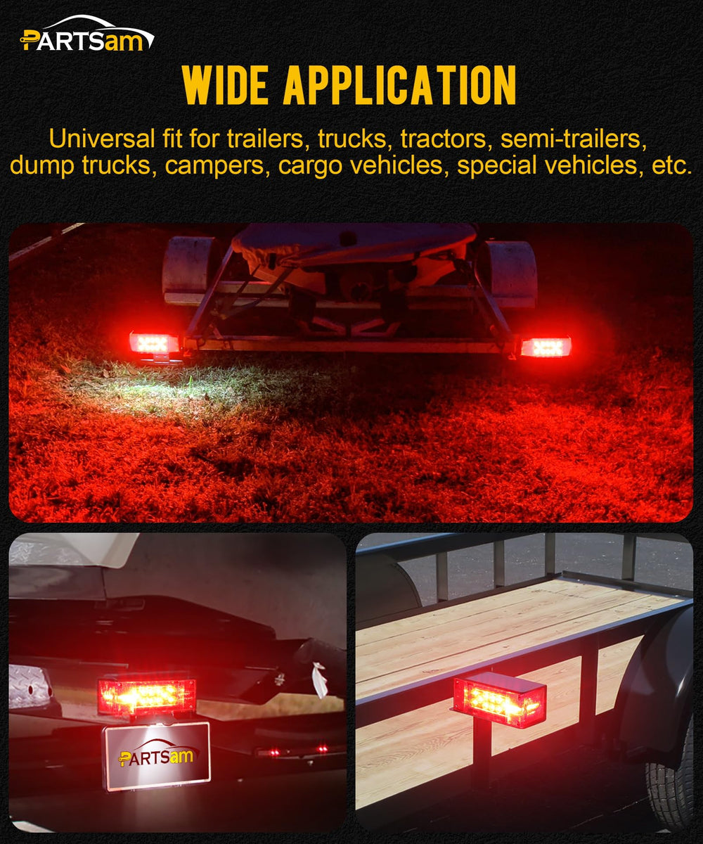 Partsam included zinc-plated hardware and reflective stickers for secure installation