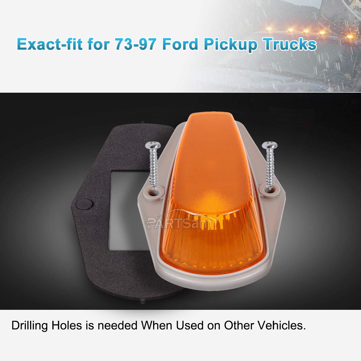 Partsam installed on F150 roof showing scale and factory-fit appearance for visual accuracy