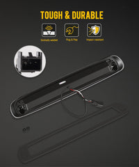 Partsam LEDs illuminated demonstrating bright brake and cargo visibility