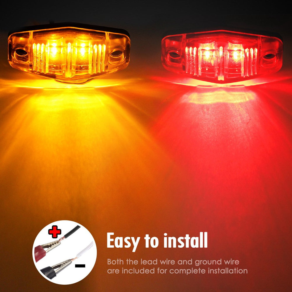 Partsam mounted lights on trailer lifestyle shot showing enhanced nighttime safety