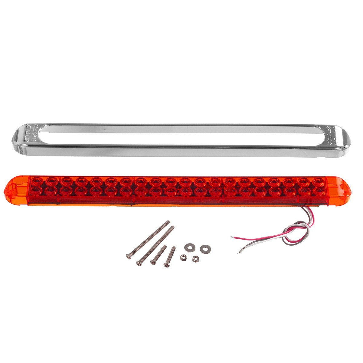 Partsam light bar mounted on trailer rear demonstrating enhanced signaling and clean fitment