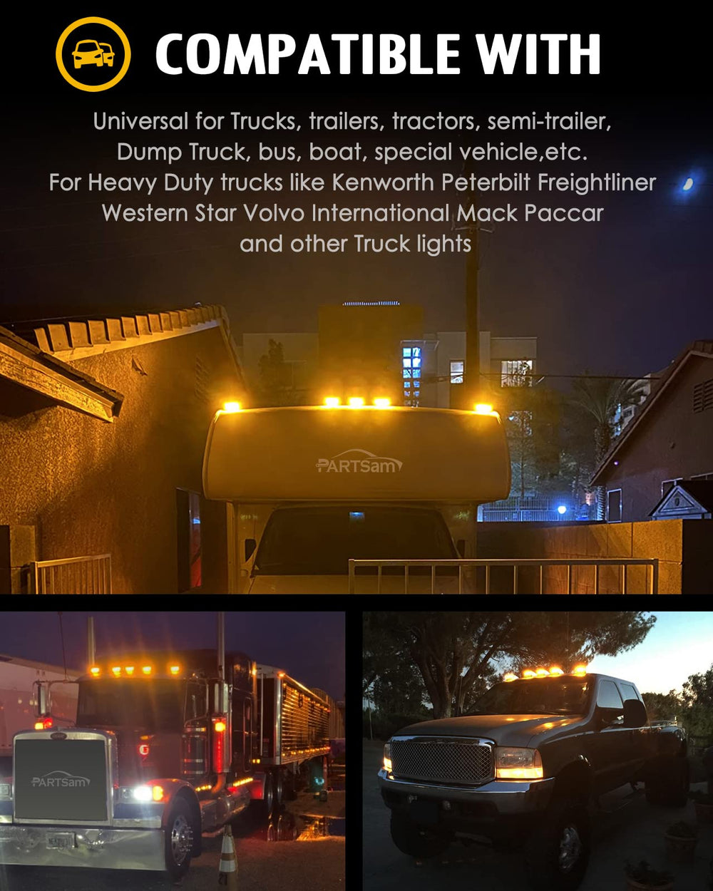 Partsam mounted on truck roof demonstrating improved road visibility