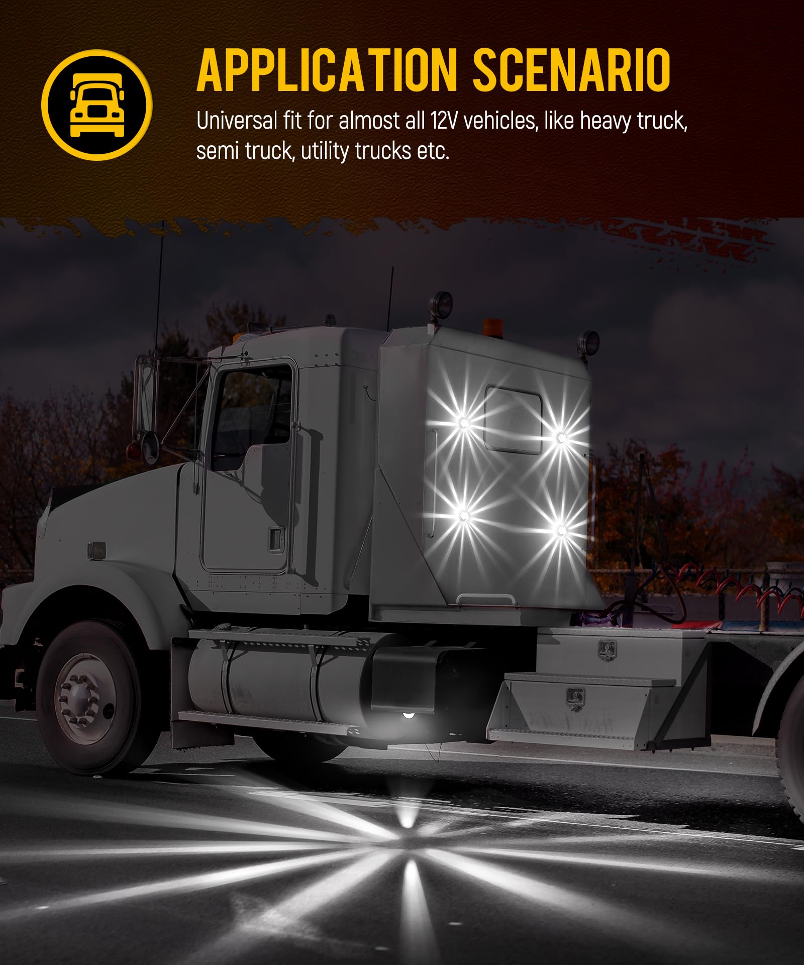 Partsam night running light effect increases roadway recognition