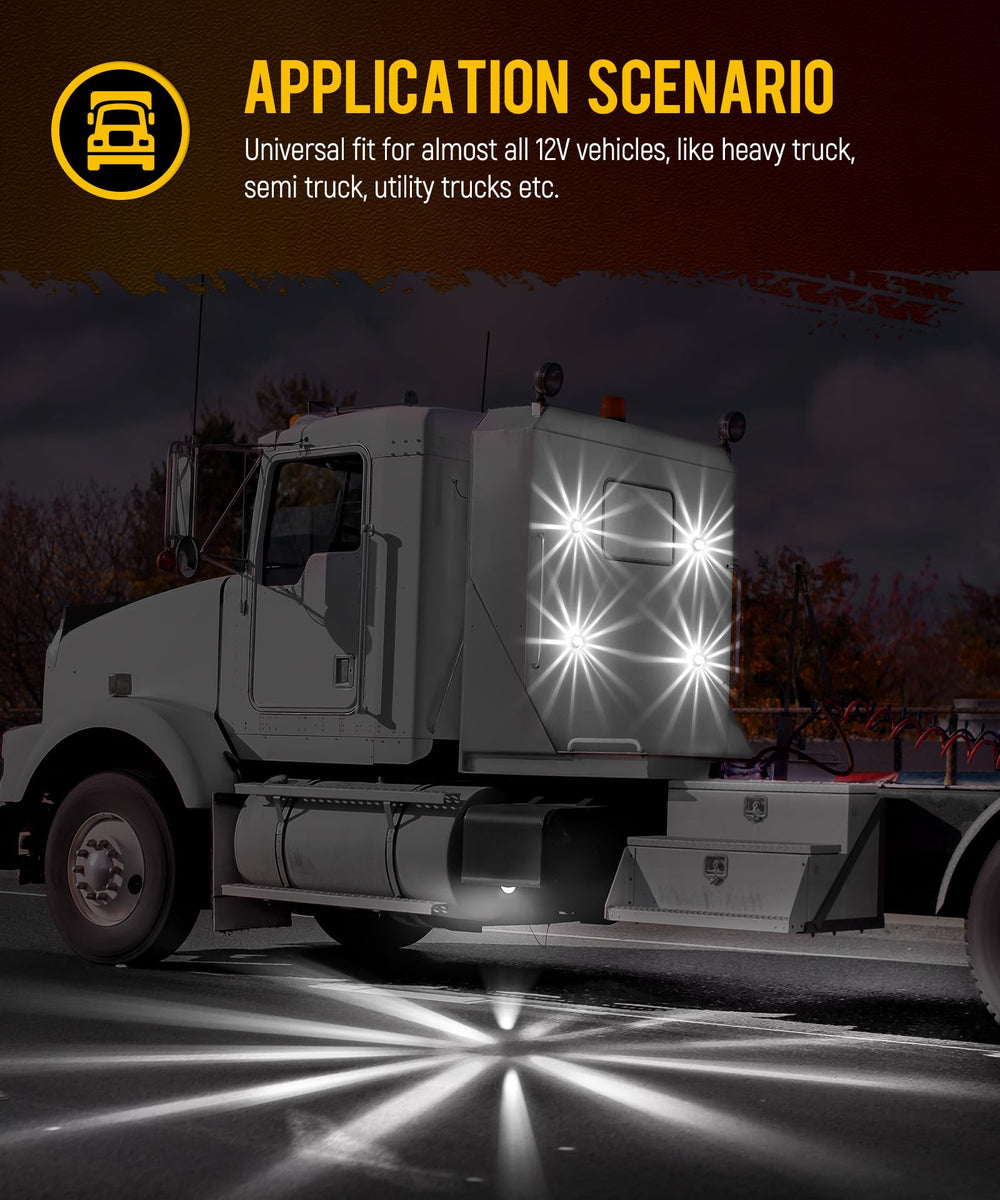 Partsam night running light effect increases roadway recognition
