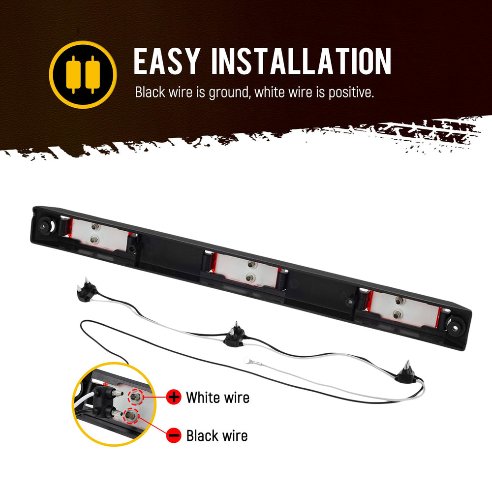 Partsam installed on trailer rear as center identification light
