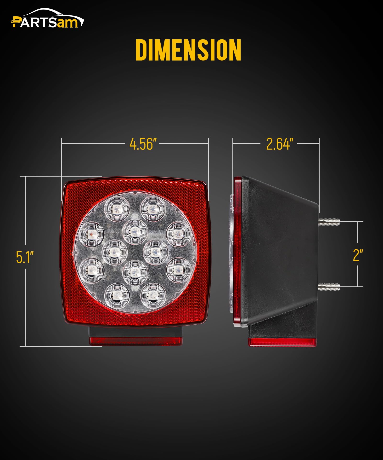 Partsam packaged kit with screws and gaskets for straightforward mount and seal