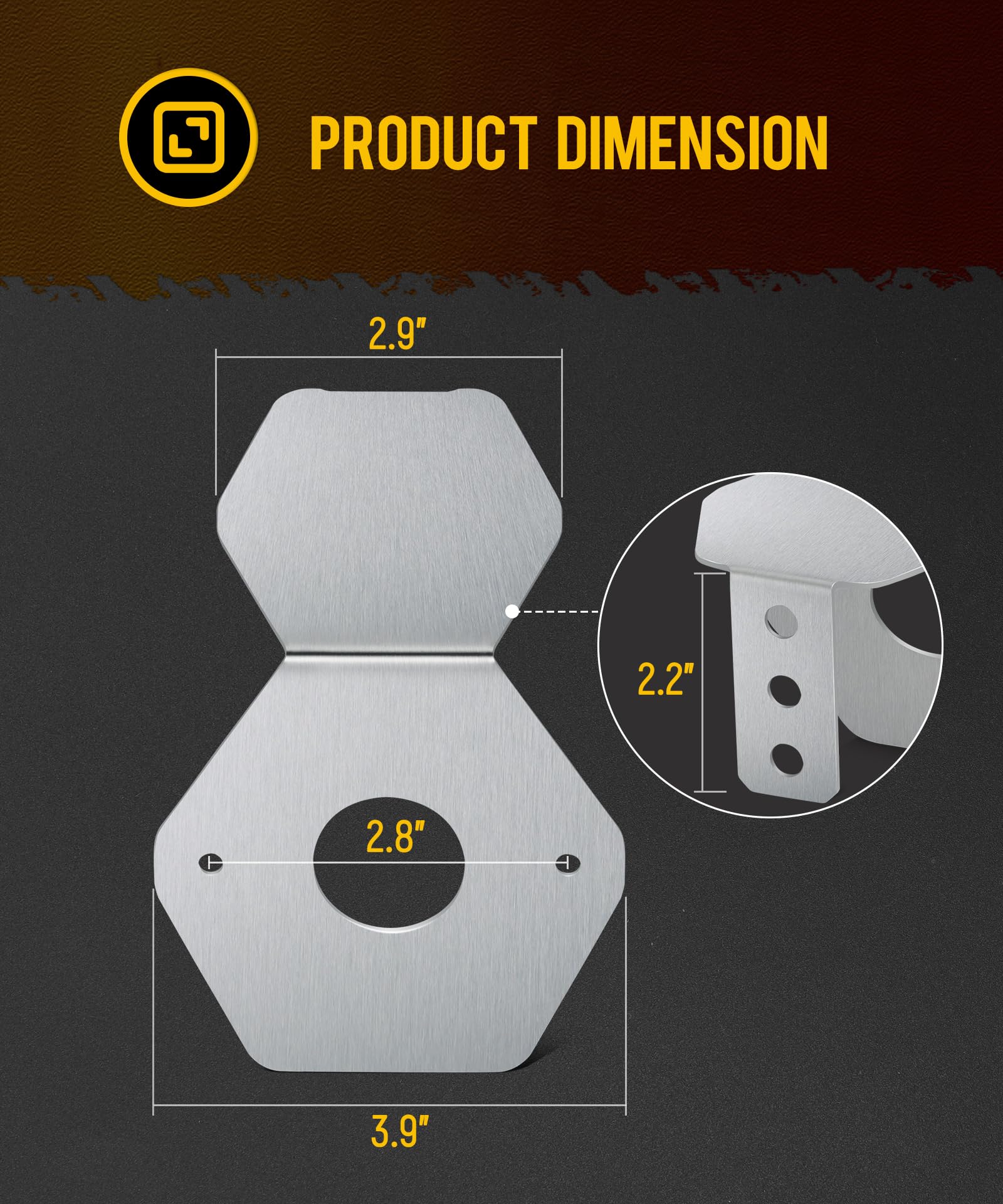 Partsam scale comparison next to ruler illustrating precise sizing for fitment