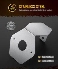 Partsam side angle showing three mounting holes for adjustable, stable attachment
