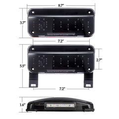Partsam side profile displaying low depth and slim mount for neat exterior fit