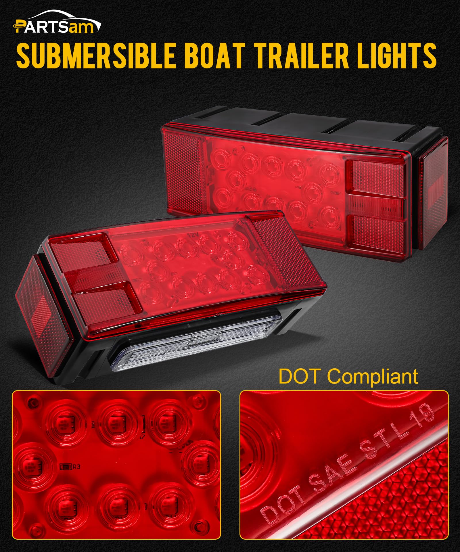 Partsam side profile highlighting low-profile depth and slim mounting advantage