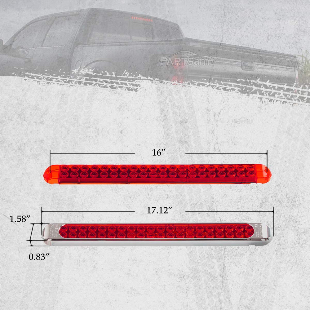 Partsam side profile slim depth showing low-profile design for reduced snagging and sleek look