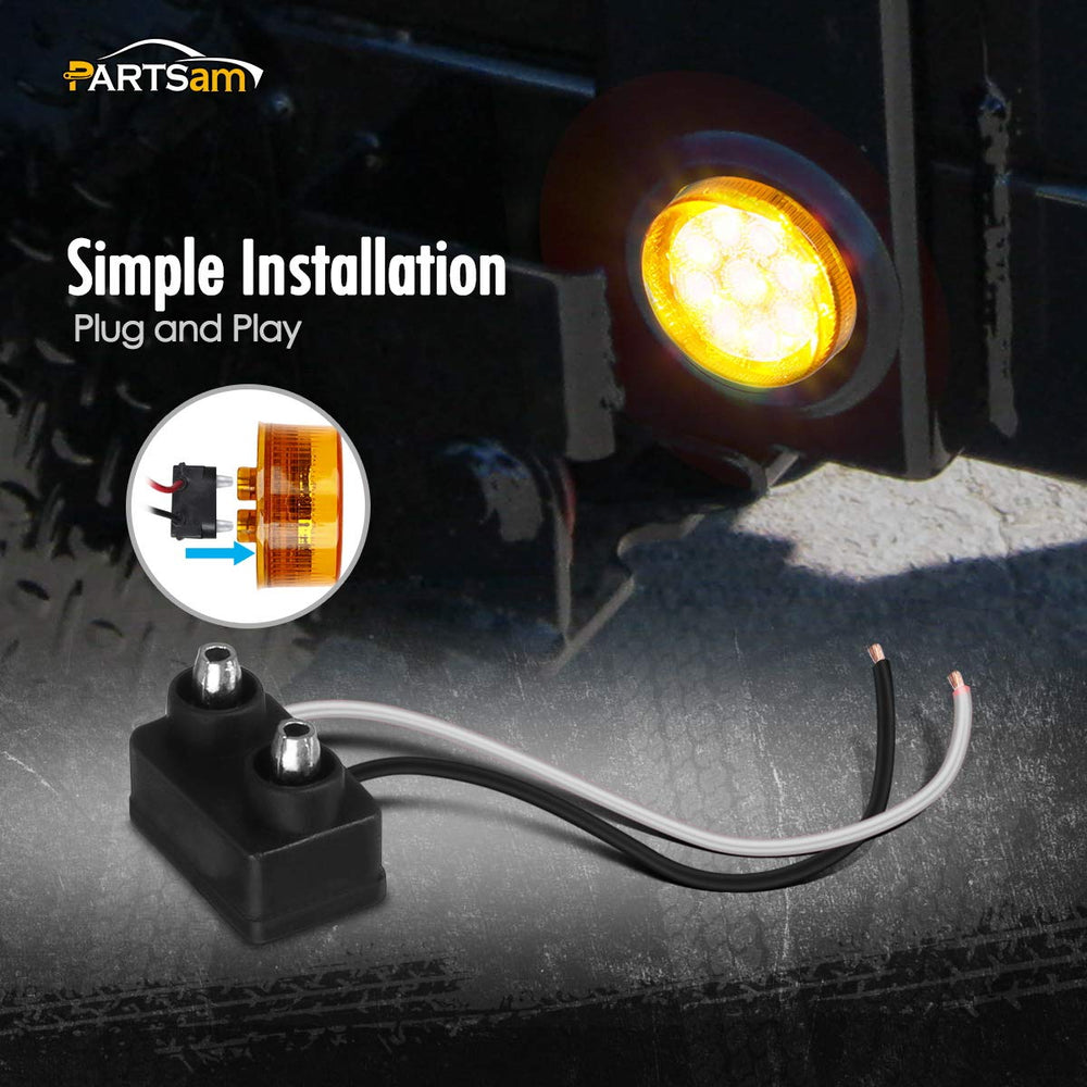 Partsam side profile with rubber grommet ensuring vibration-resistant mount