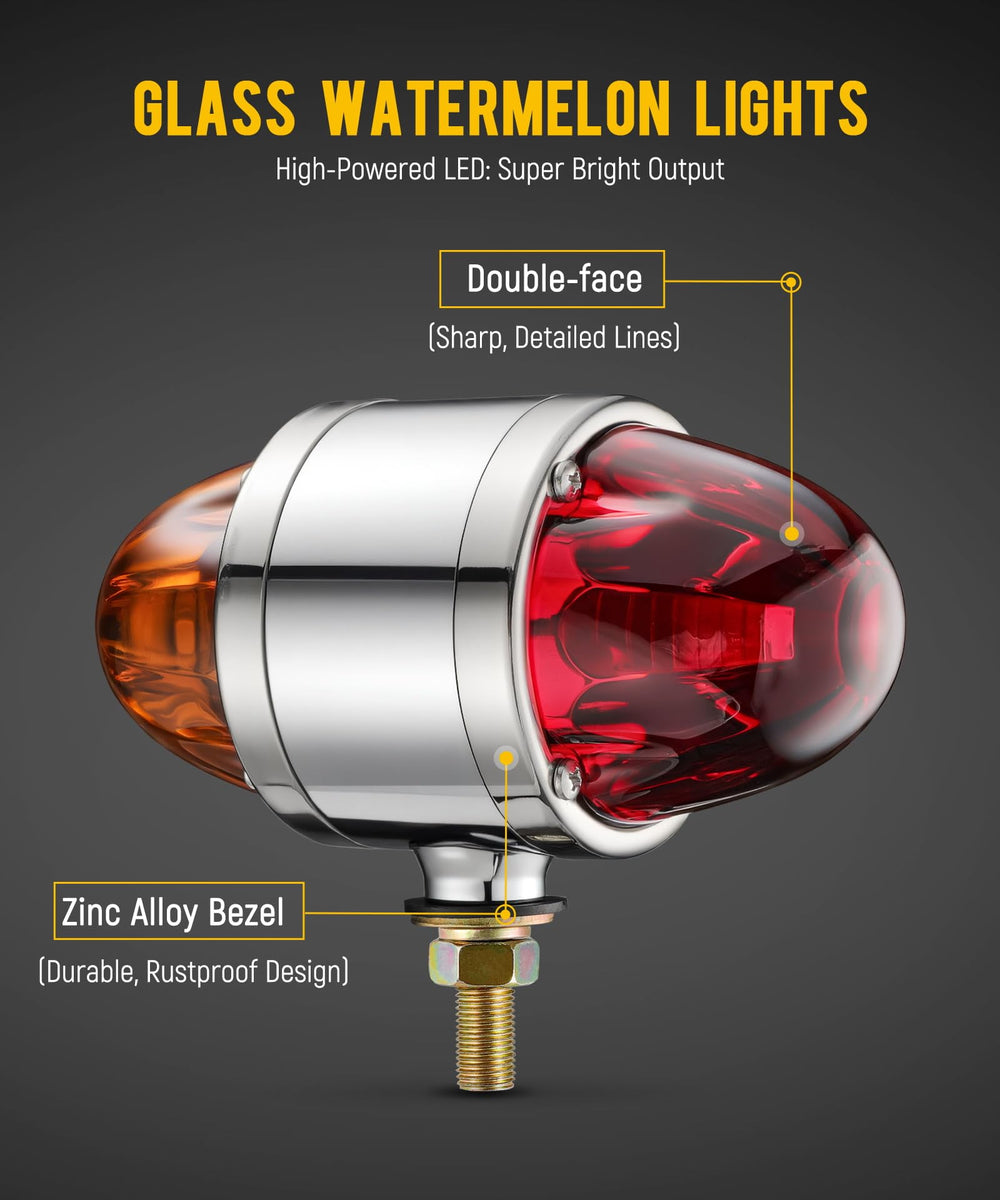 Partsam side profile highlighting zinc alloy bezel for corrosion resistance