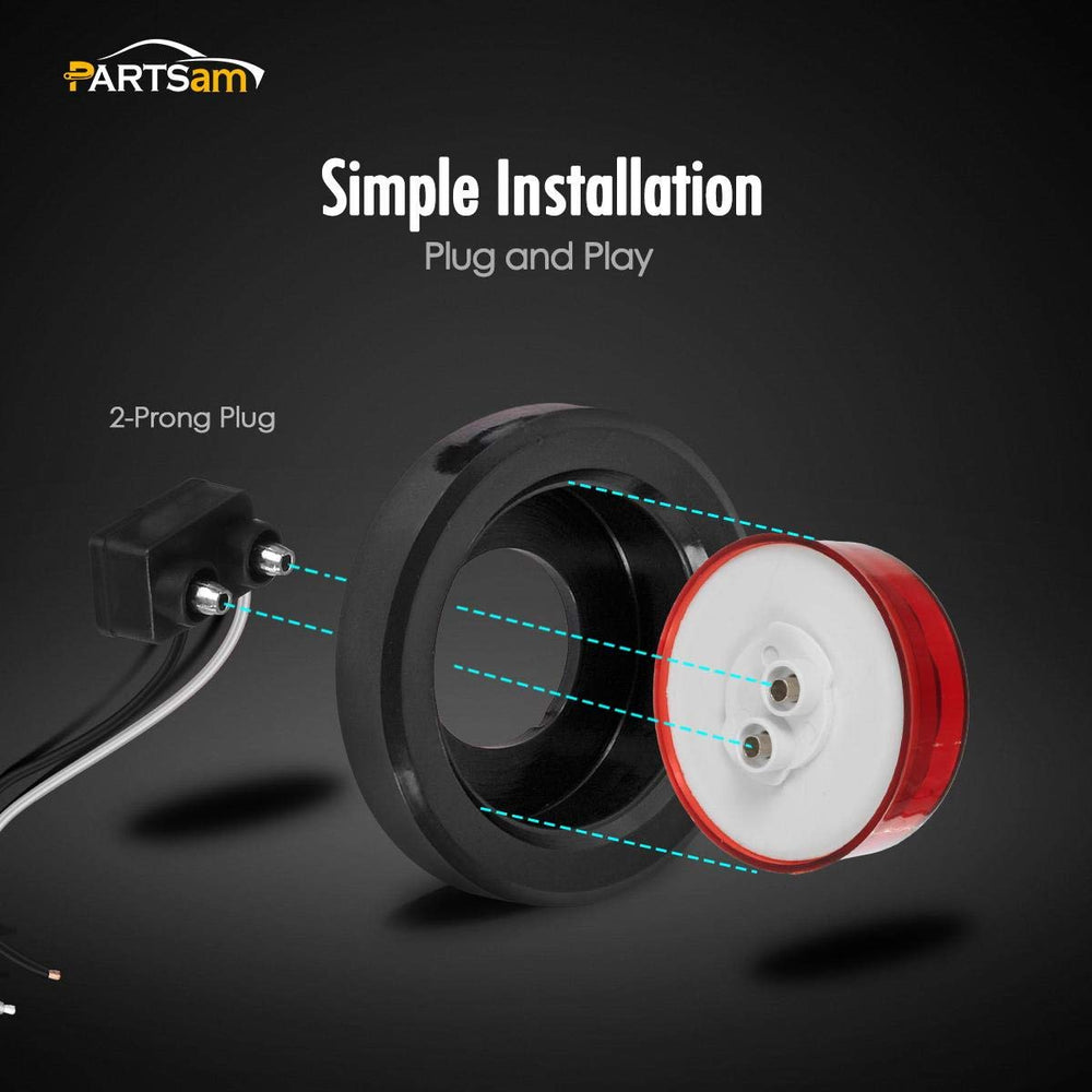 Partsam next to ruler to show 2.5-inch size for easy selection and precise fitment