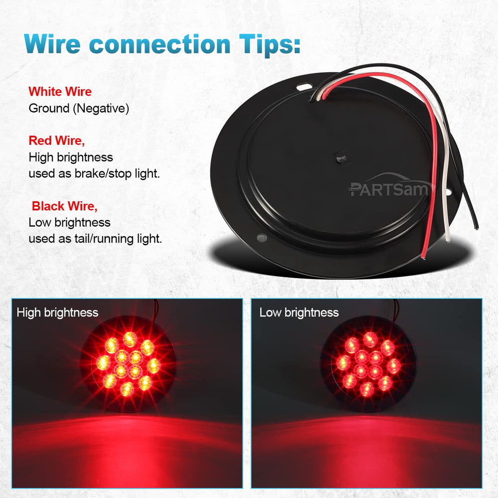 Partsam light with water splashing to show waterproof durability benefit