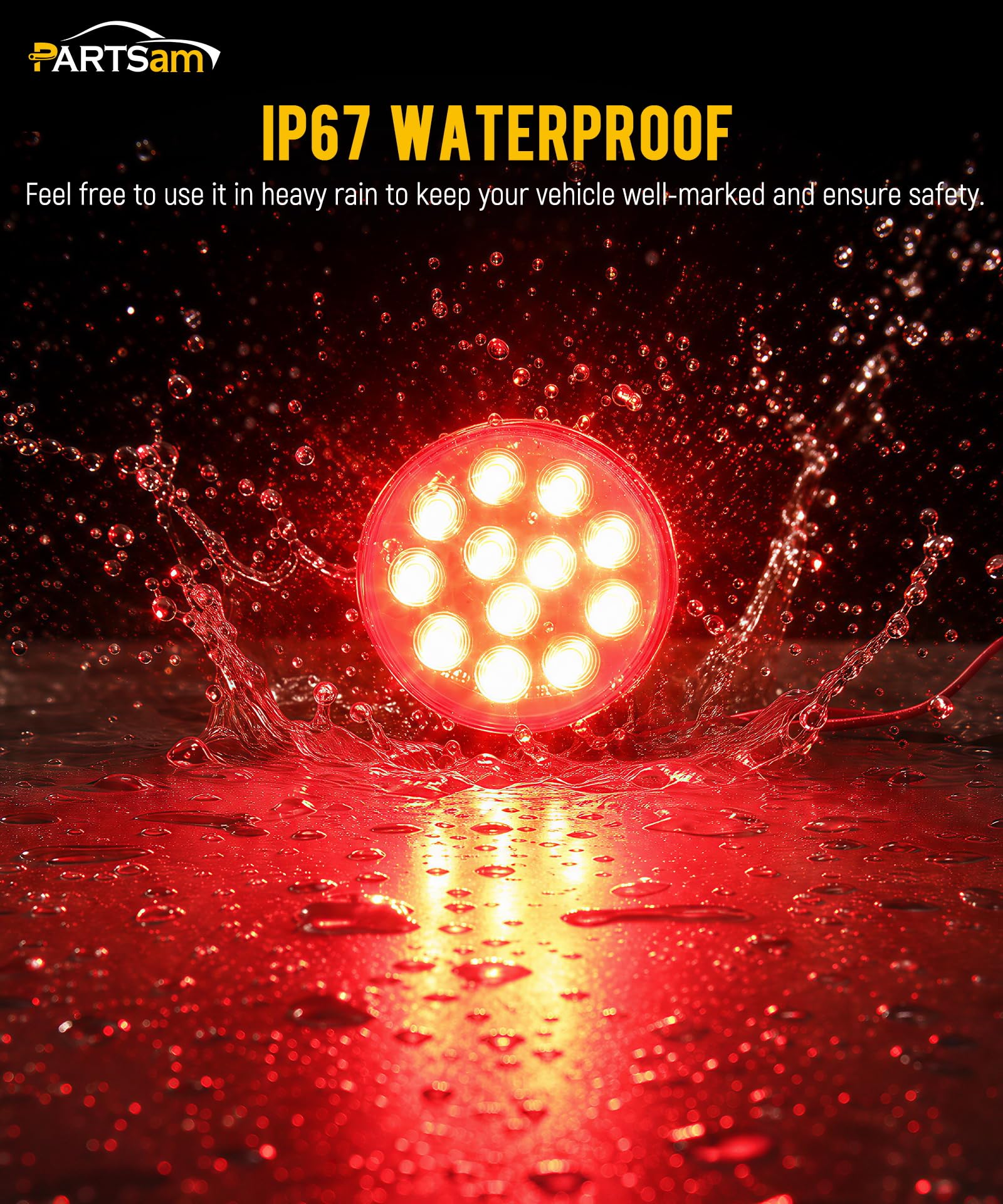Partsam under water spray proving waterproof seal for weather resistance