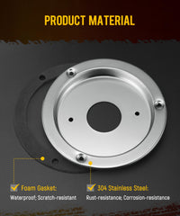 Partsam bezel close-up texture showing stainless steel polish and corrosion resistance benefit