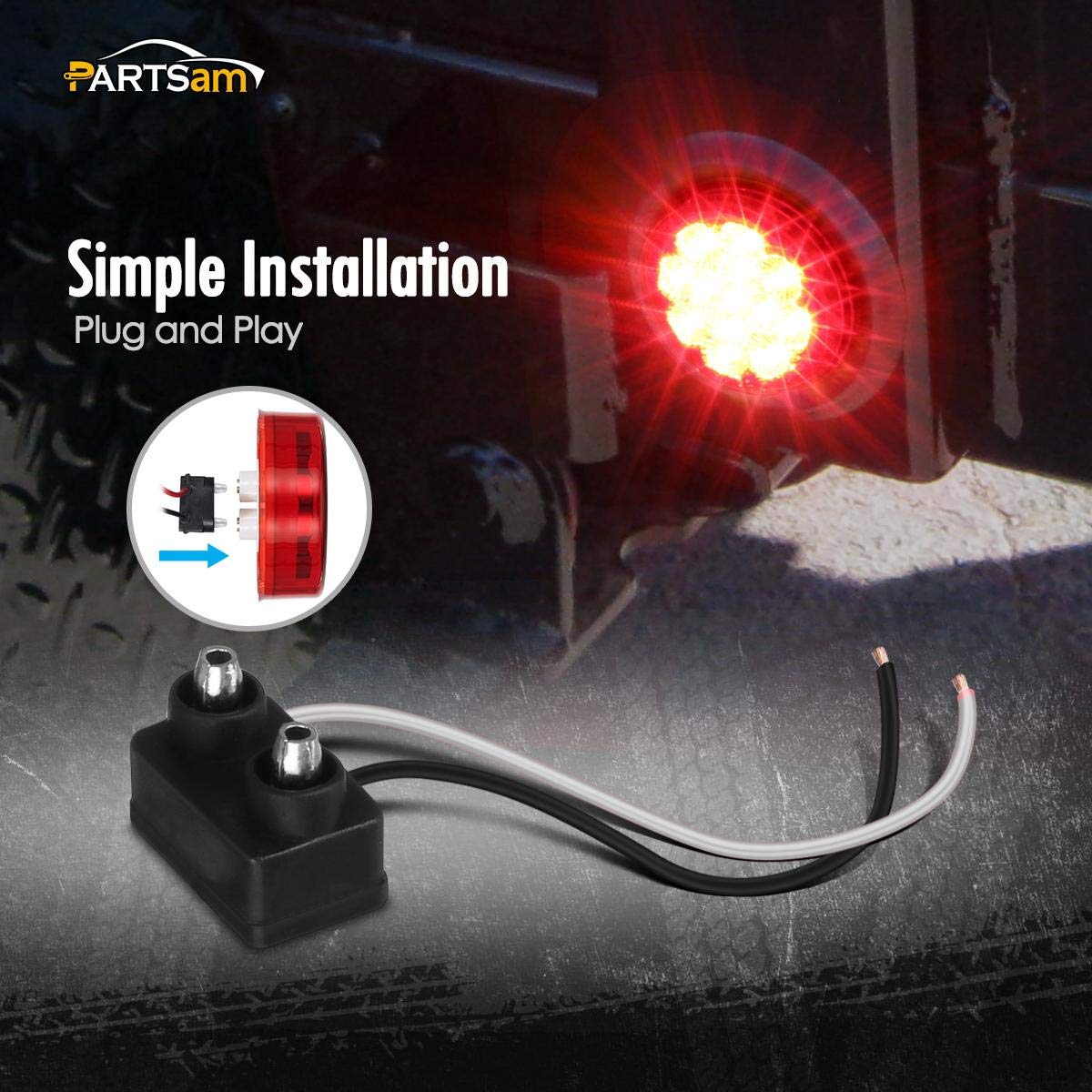 Partsam sonic-sealed housing closeup illustrating waterproof protection and long-term durability