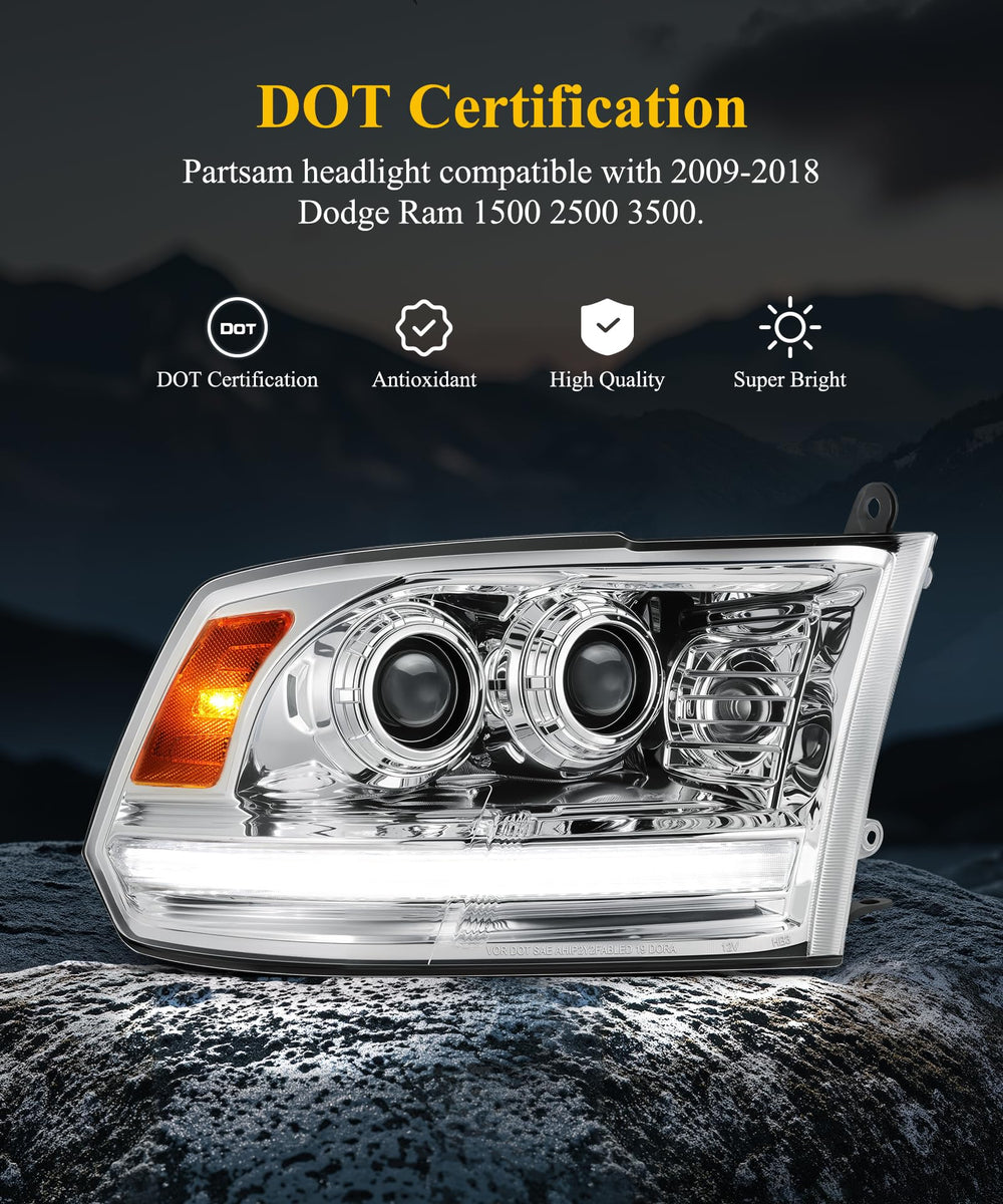 Partsam waterproof seal detail emphasizing IP67 protection and durability