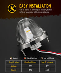 Partsam wiring colors white black red showing easy-install benefit