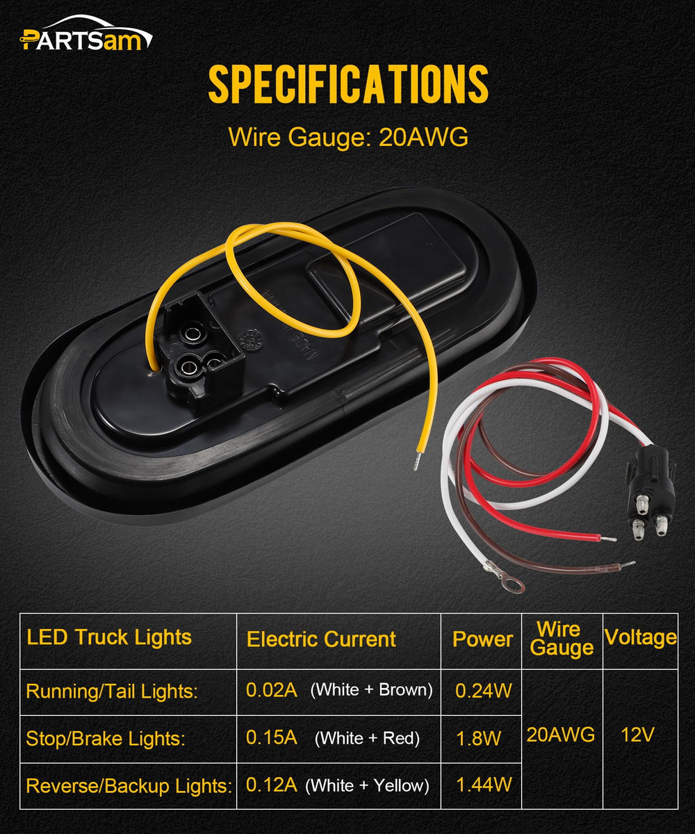 Partsam wiring harness with four-color wires showing easy identification for quick installation