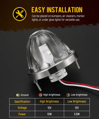 Partsam wiring harness three-wire connection for simple installation
