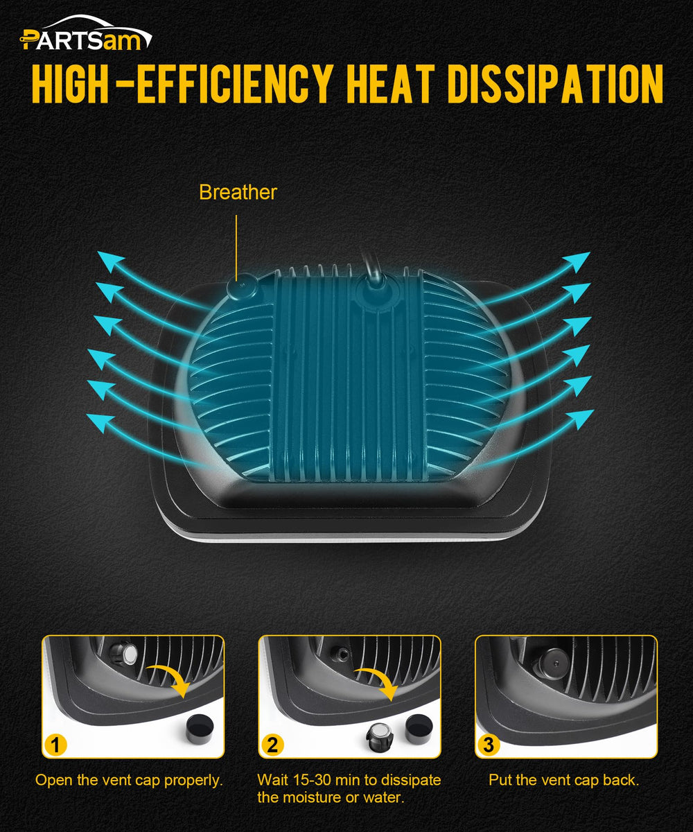 Partsam installed on Wrangler front showing plug-and-play upgrade benefit