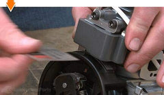 PARTSRUN ignition coil installed on Echo blower illustrating easy replacement