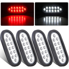 Partswcgg front view showing oval tail light and bright red LEDs for visibility