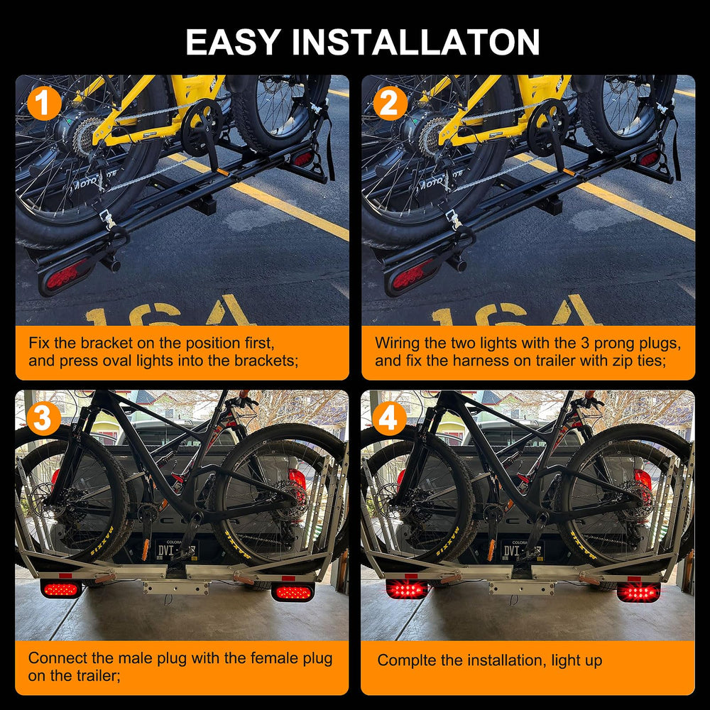 Partswcgg installed on hitch cargo carrier showing improved rear visibility while traveling