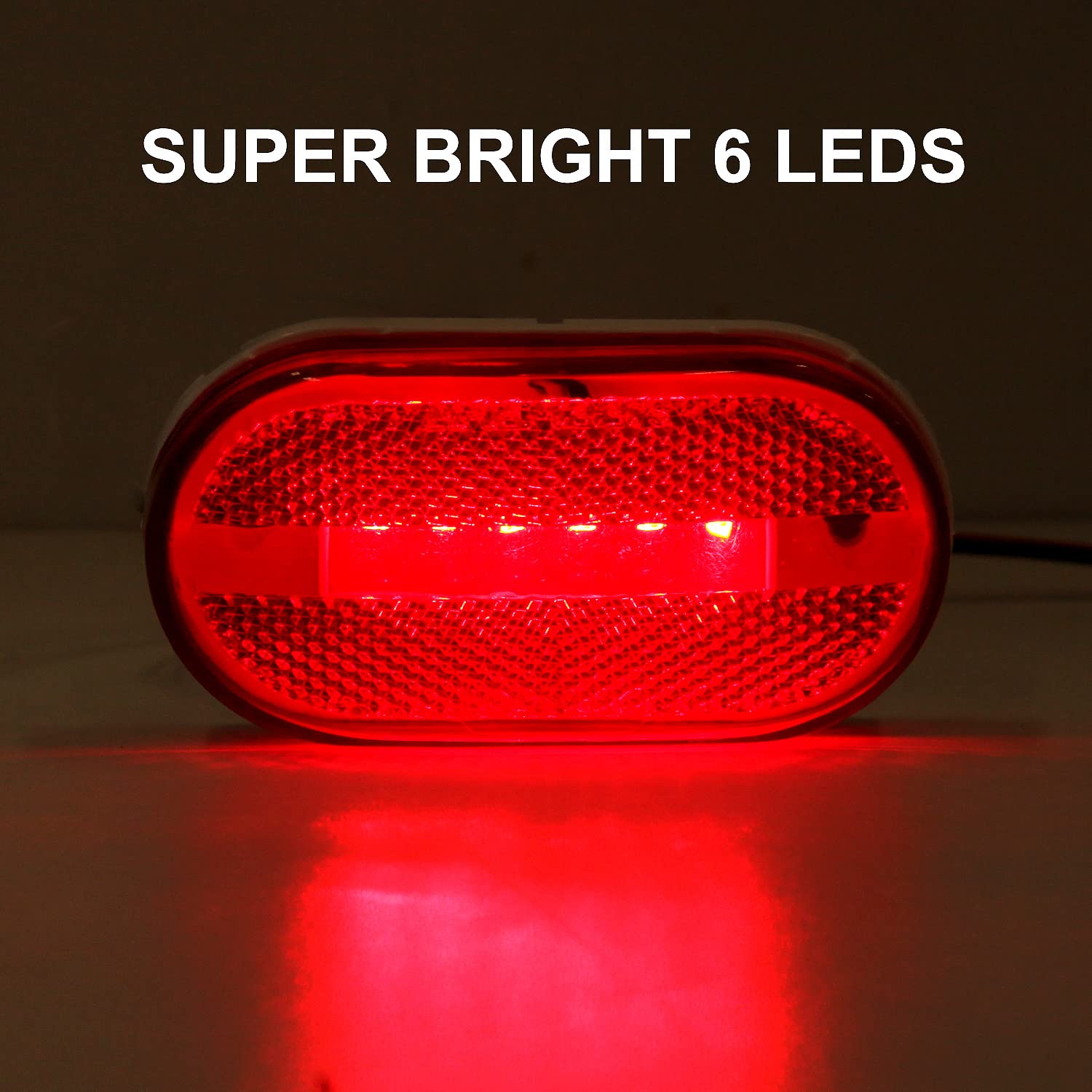 Partswcgg mounted trailer side light showing improved nighttime visibility benefit