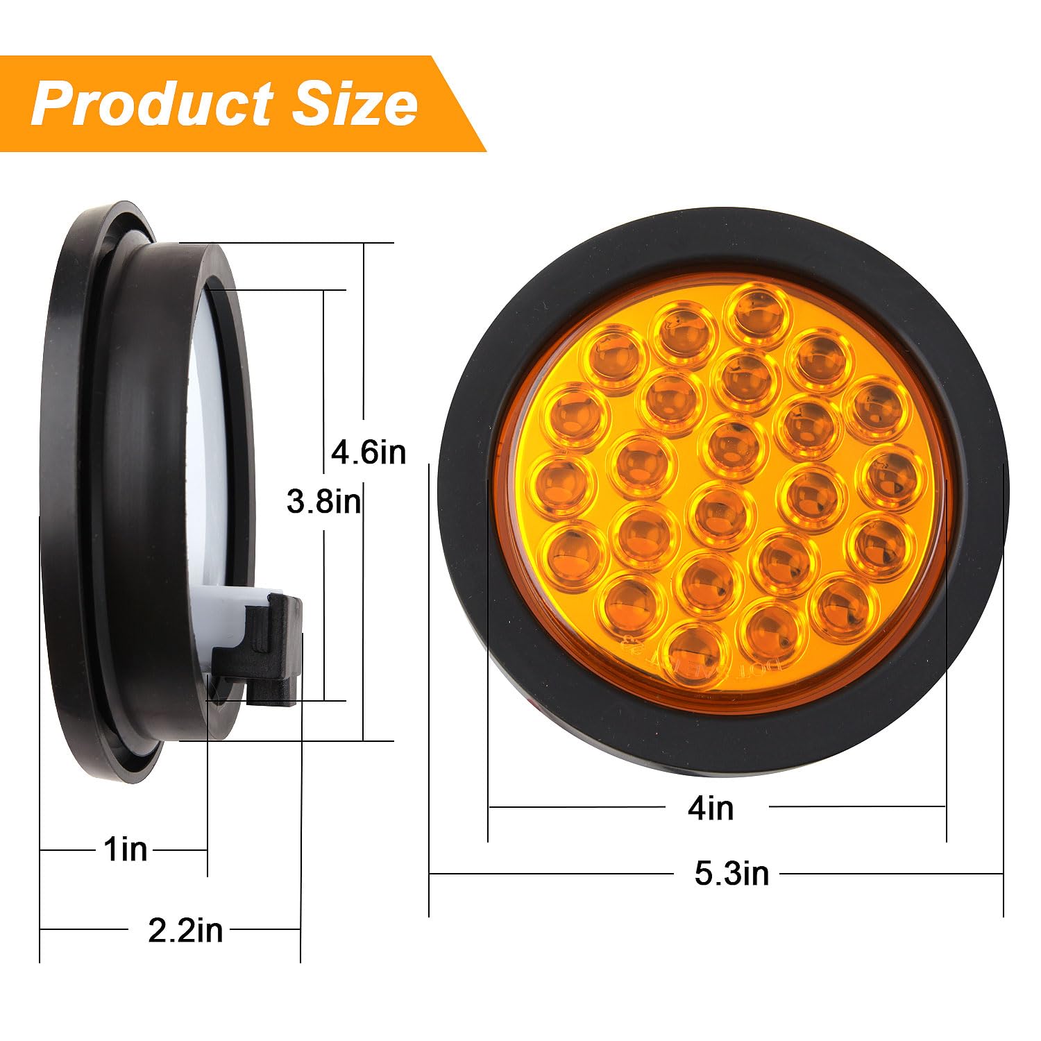 Partswcgg rubber grommet and three-prong pigtail for easy installation