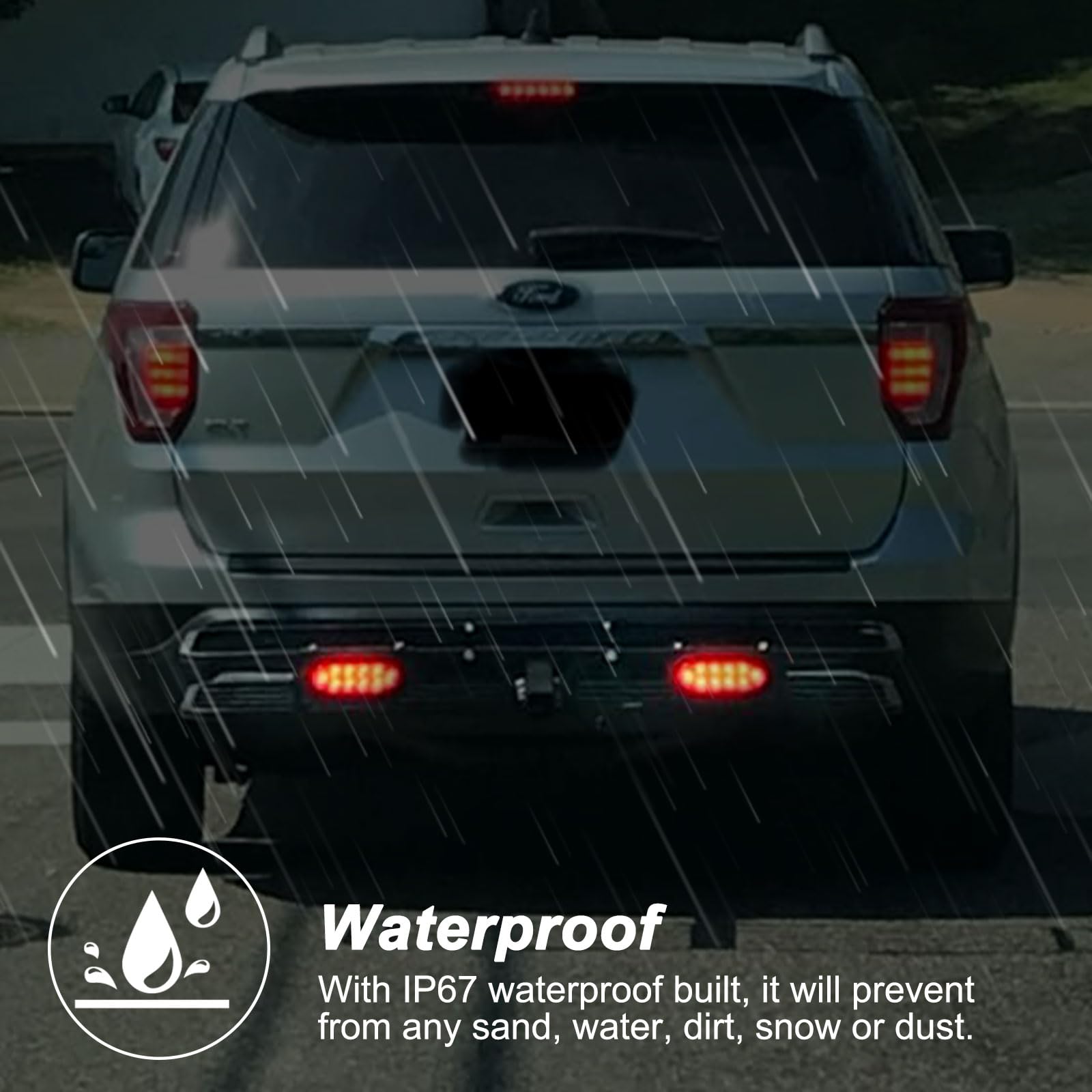 Partswcgg tail light next to ruler showing accurate size for correct carrier fitment