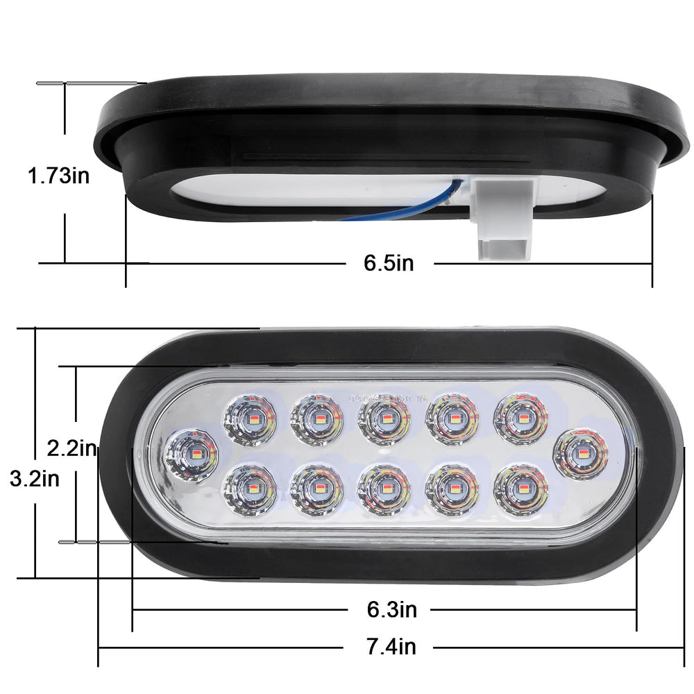 Partswcgg illuminated white reverse LEDs demonstrating clear backing visibility