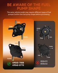 partszen fuel pump side profile highlighting durable cast housing benefit