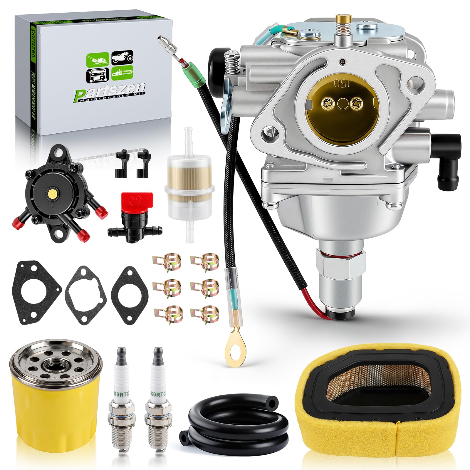 partszen SV725 carburetor front view showing clean cast body and fitment benefit