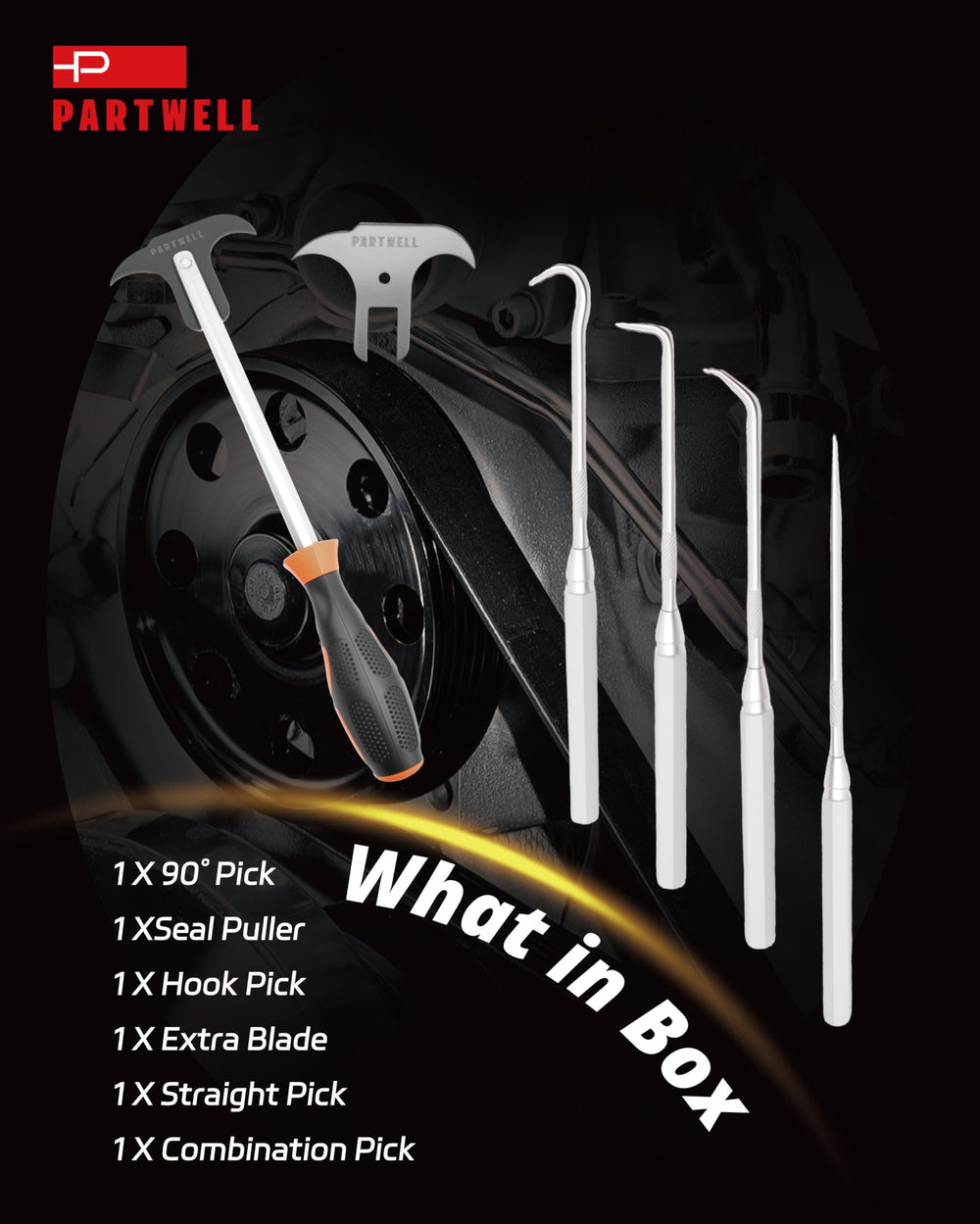 PARTWELL CR-V steel tip detail highlighting durable, rust-resistant precision