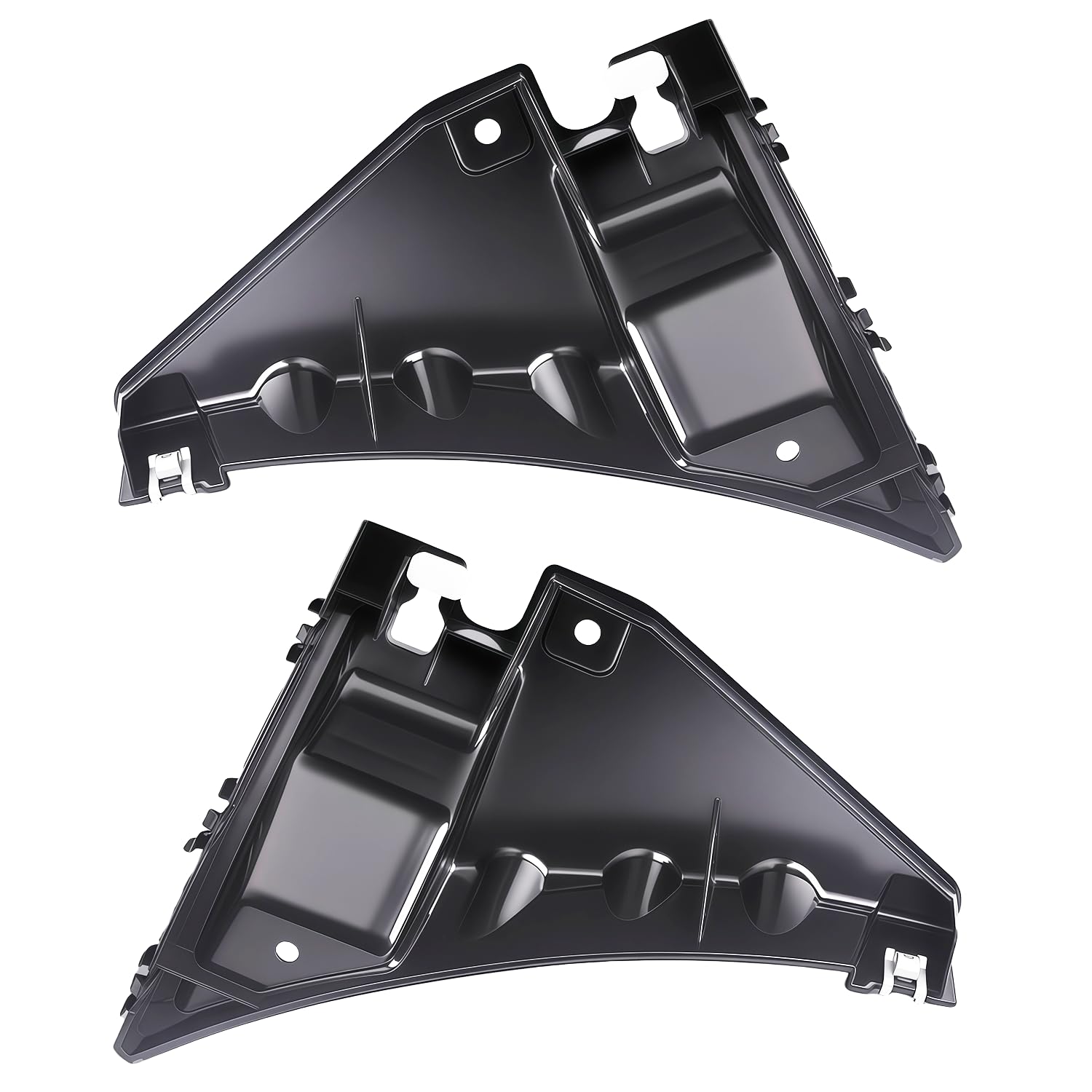 Pasangui front bumper retainer front view showing precise OEM fit and secure hold