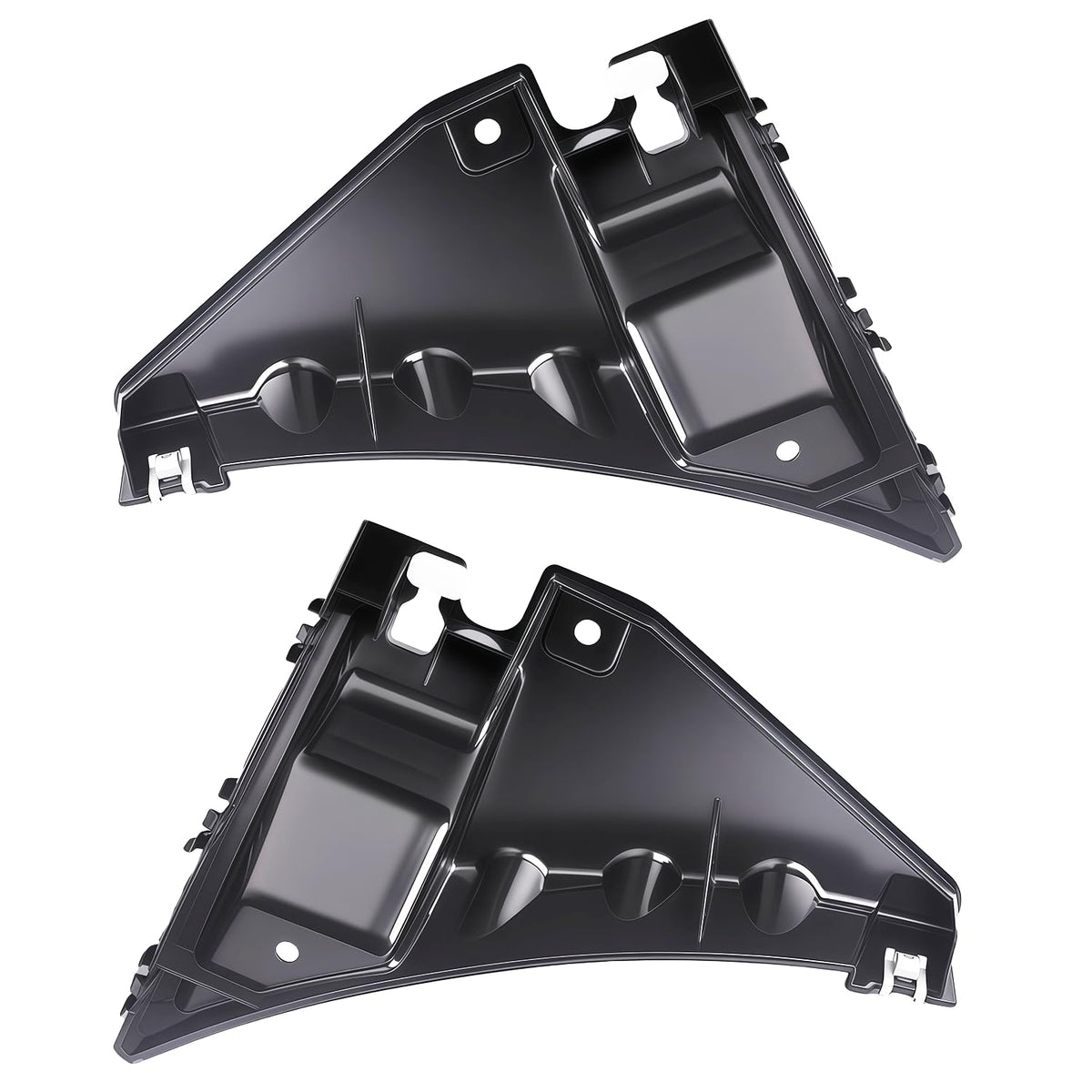 Pasangui front bumper retainer front view showing precise OEM fit and secure hold
