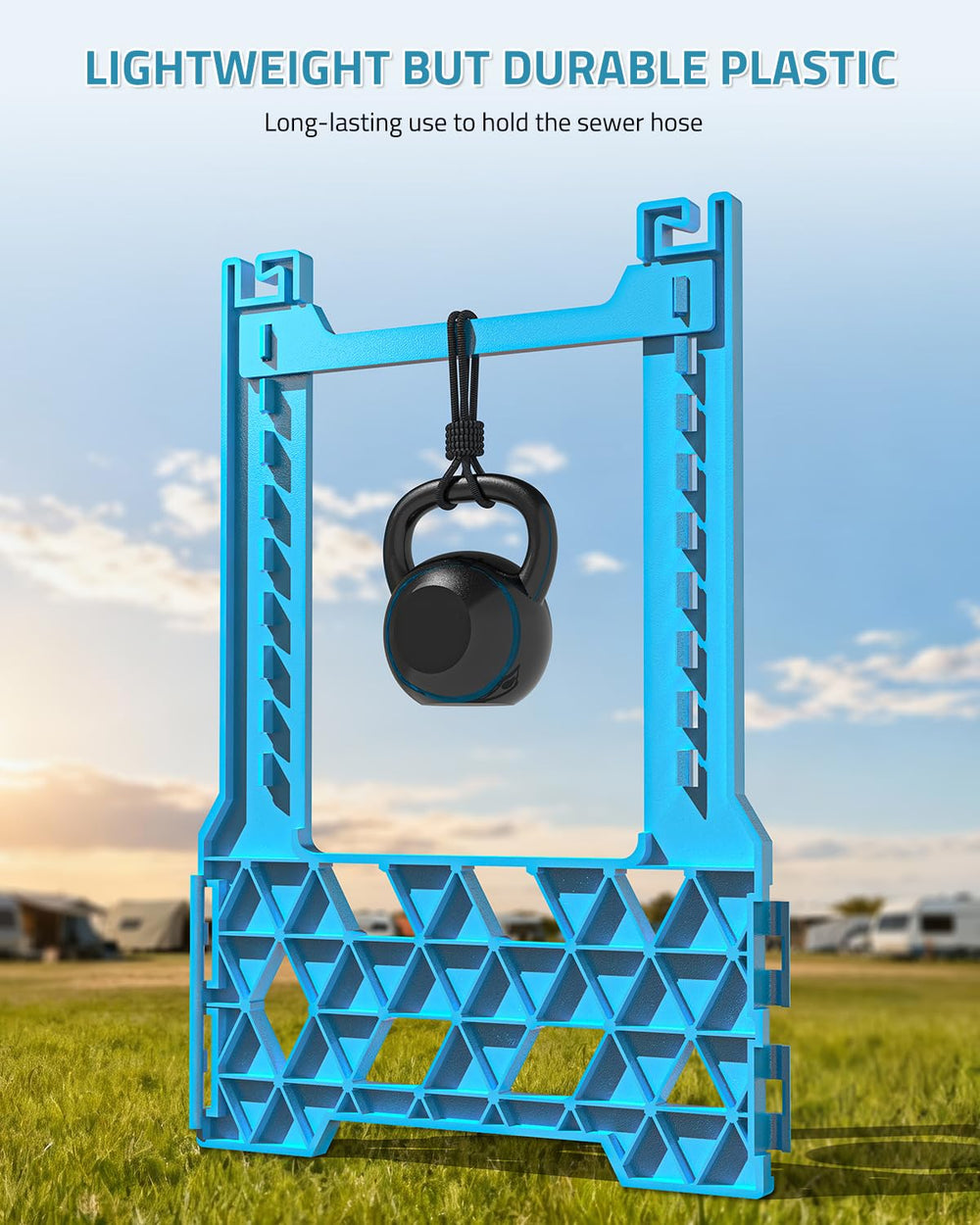 PAULINN folded support with carrying strap for compact, easy transport