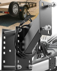 PAULINN front view mounted spare tire showing secure hold benefit