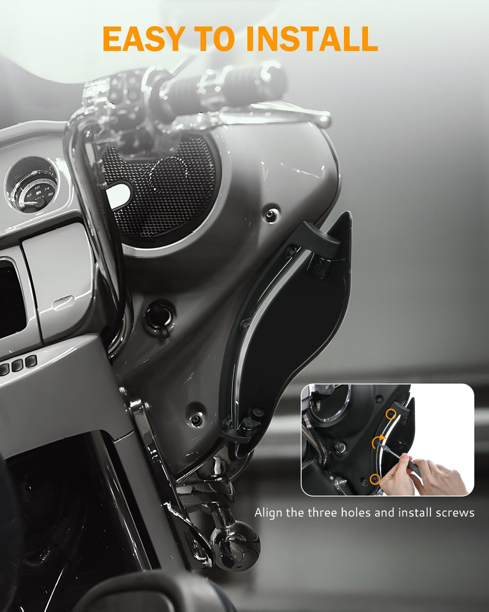 PBYMT lifestyle shot on open road showing rider comfort improvement