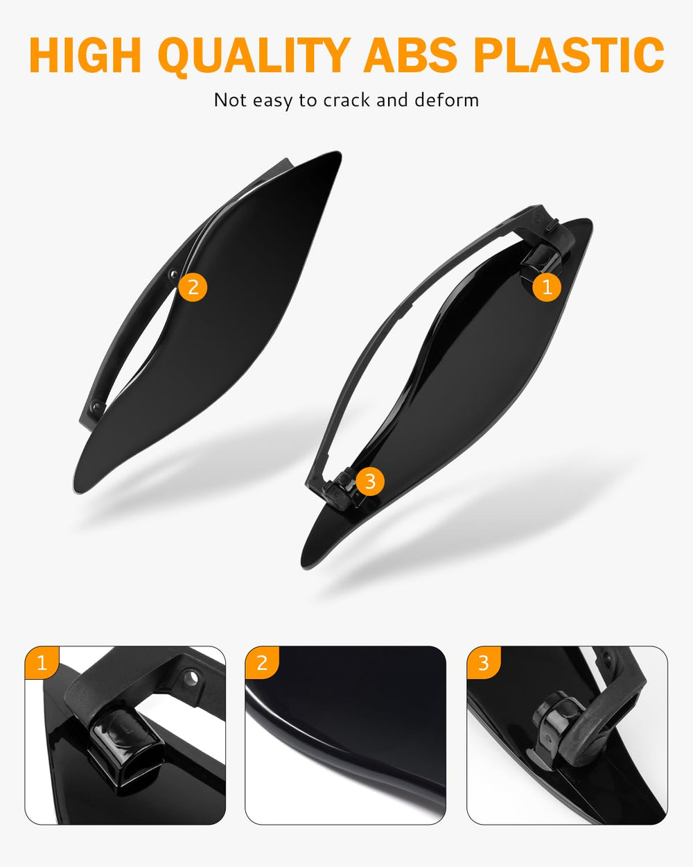 PBYMT mounted side profile on Harley demonstrating airflow direction