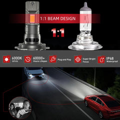 PCKXAZL installed in Mercedes headlight for plug-and-play fit