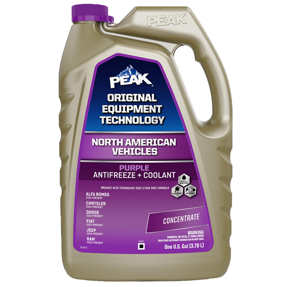 PEAK front label showing product name and purple color for correct choice