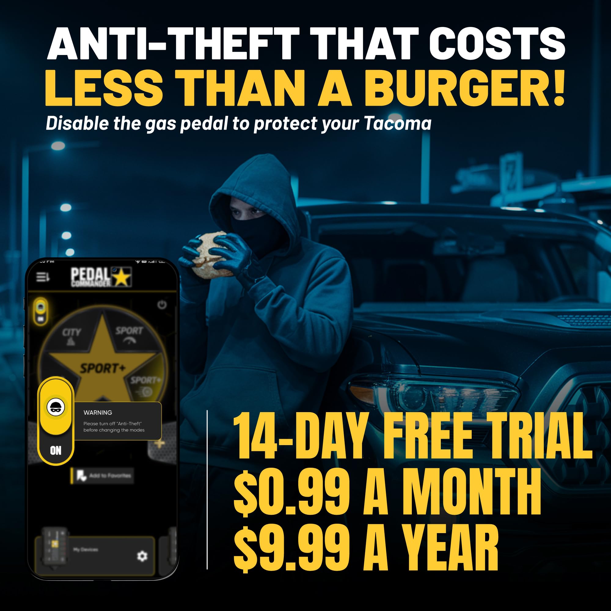 PEDAL COMMANDER in city driving showing quicker throttle response and control