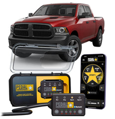 PEDAL COMMANDER front view showing compact throttle controller and easy installation benefit