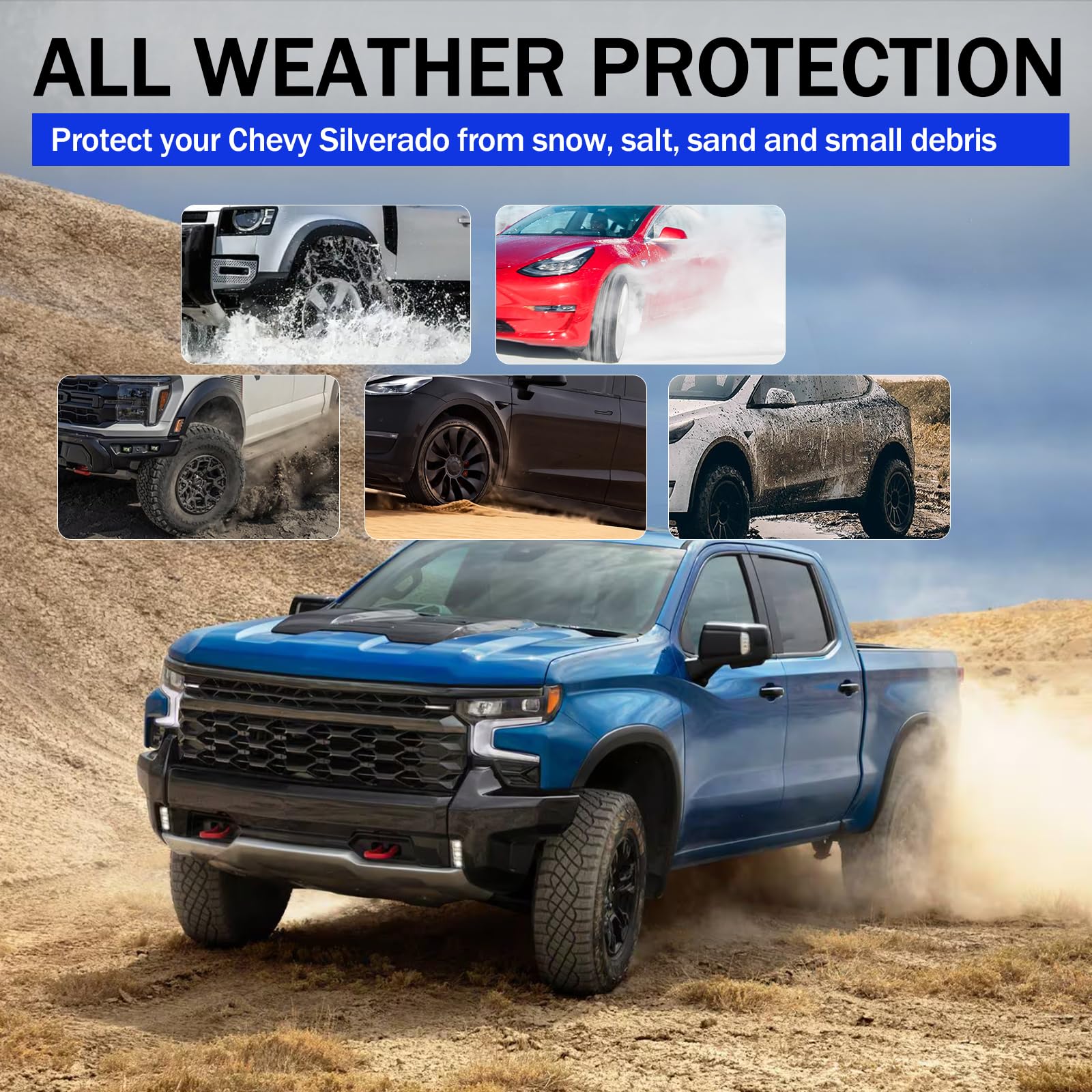PELEUS-equipped Silverado parked showing sleek, factory-style aesthetic